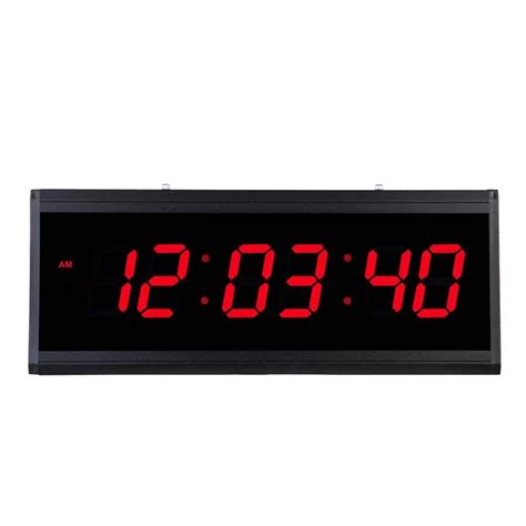 Large Digital Wall Clock Modern Design Living Room Decoration LED Display Electronic Clocks Big ...