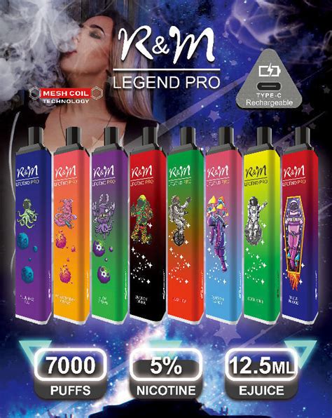 China Wholesale Disposable Vape 7000puffs Triangle Shape Rechargeable Mesh Coil R&M Legend Pro ...