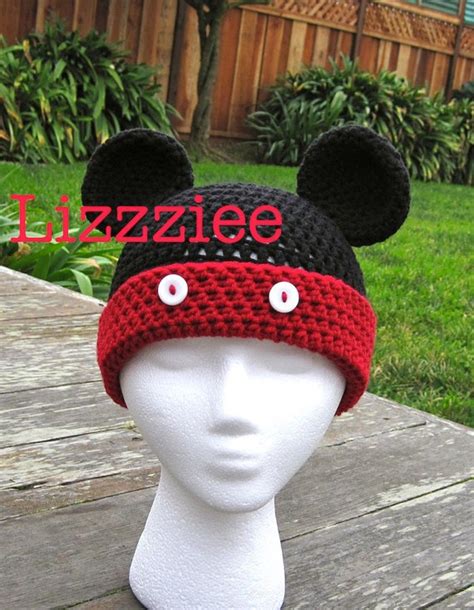 PDF Mickey Mouse Crochet Hat Pattern Instructions to Make a | Etsy