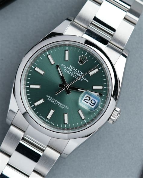 Rolex Datejust 36 Mint Green Dial 126200 - Ticking Way