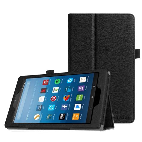 Fintie Case for All-New Amazon Fire HD 8 Tablet 8th & 7th Gen - PU Leather Standing Folio Cover ...