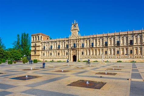 Leon, Spain, June 9, 2022: Parador De Leon Building in Spanish T ...