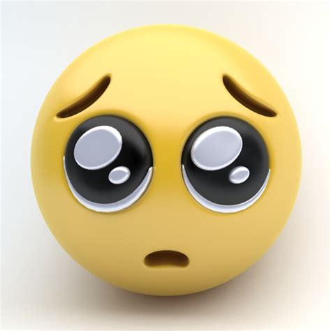 Emoji pleading eyes 3D - TurboSquid 1331225