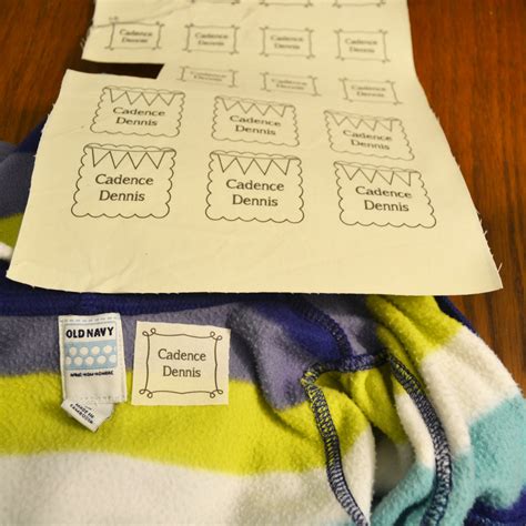 Make DIY Iron-On Fabric Name Labels