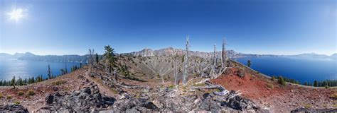 Crater Lake Wizard Island East 360 Panorama | 360Cities