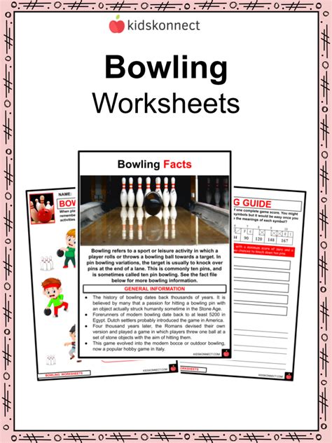 Bowling Facts & Worksheets | KidsKonnect