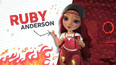 Ruby Anderson Rainbow High Cartoon