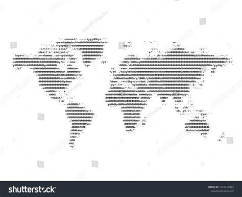 World Map Ascii Art Earth Continents: Vector có sẵn (miễn phí bản quyền) 1822410425 | Shutterstock