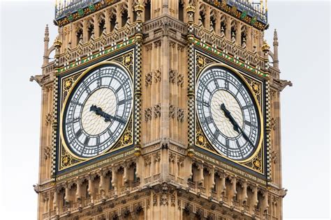 Big Ben Clock Faces, London, England Stock Photo - Image of famous, clock: 105630406