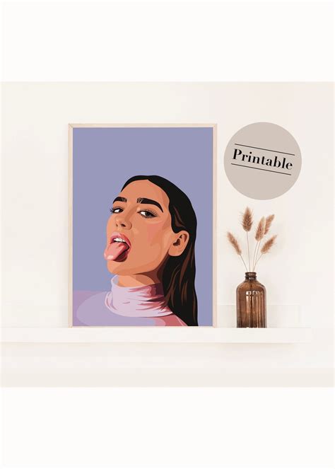 Dua Lipa Poster Fan Art Dua Lipa Merch Don't Start - Etsy