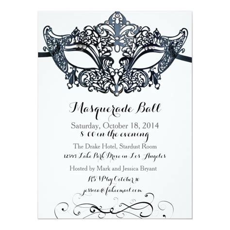 Masquerade Ball Invitations | Zazzle