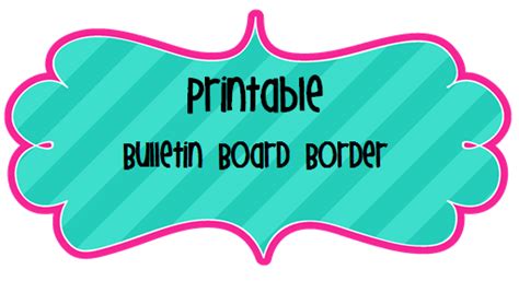 Classroom Activities: Social Studies, Reading, Writing, and More!: Bulletin Board Borders