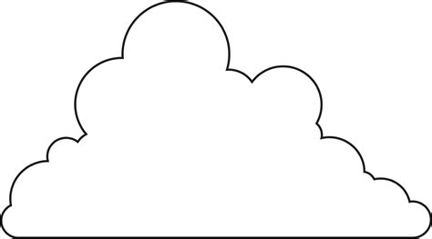 Cloud+Template+Printable | Cloud template, Cloud stencil, Templates printable free