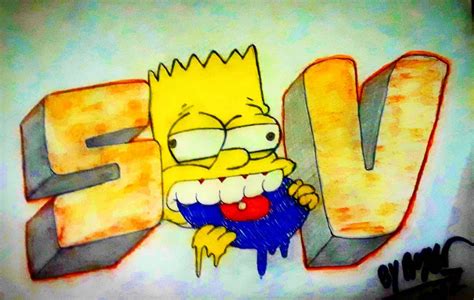 BART GRAFFITI ART [SIMPSONS] by rogersav on DeviantArt