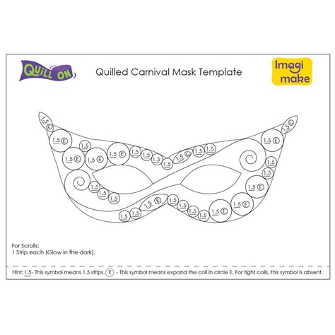 Carnival Mask Template