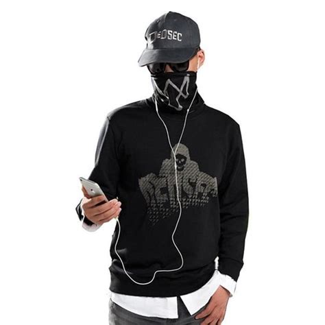 Watch Dogs 2 Marcus Cosplay Long Sleeves Hoodie – Mxcostume