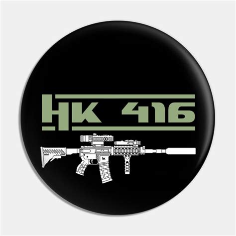 Assault Rifle HK 416 Sopmod 1 - Assault Rifle - Pin | TeePublic