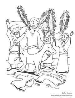 Palm Sunday Coloring Pages