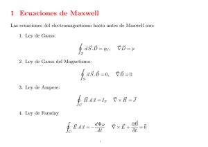 Ecuaciones de Maxwell en Forma Diferencial