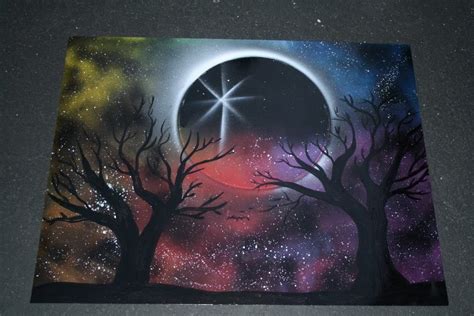 Spray paint art | Spray paint art, Galaxy painting