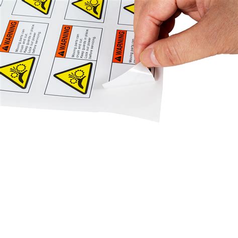 OEM Design Security Warning Label Sticker Caution Sticker Label - China ...