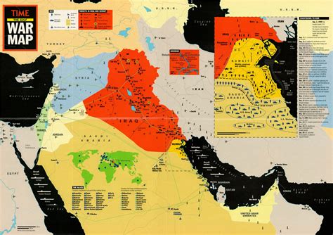 The Gulf War Map | Curtis Wright Maps