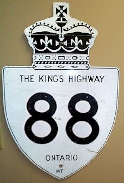 Ontario Highway 88 History - The King's Highways of Ontario