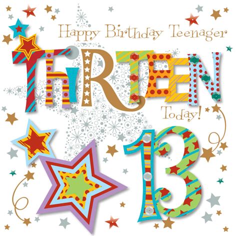 Thirteen Today 13th Birthday Greeting Card | Cards | Love Kates