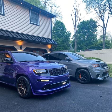 Purple Jeep Sting Gray Trackhawk | Jeep grand cherokee srt, Dream cars, Jeep srt8