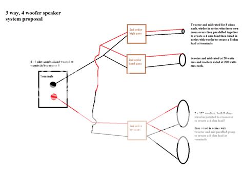 3 Way Speaker Crossover Wiring Diagram - Econess