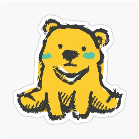 "Pudsey bear " Sticker for Sale by 05113069Bella | Redbubble