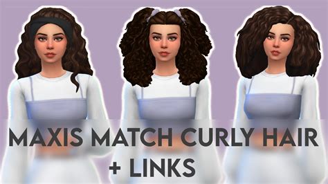 Curly sims 4 cc hair - cafebris