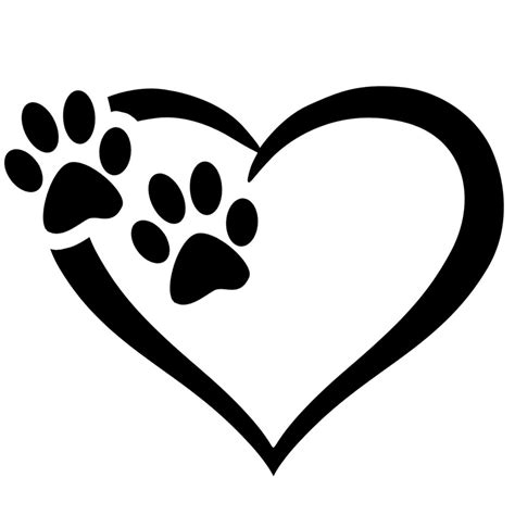 Heart & Paw Vinyl Decal – Top Pet Gifts