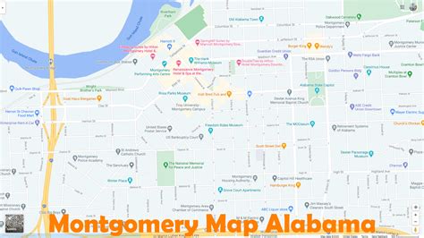 Montgomery, Alabama Map