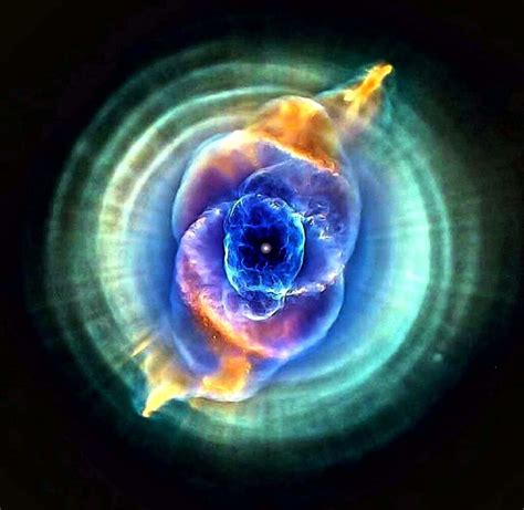 Cat Eye Nebula's central white dwarf is 10,000 times as luminous as the ...