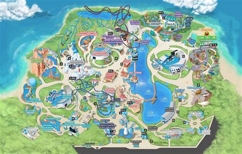 Seaworld Orlando Printable Map