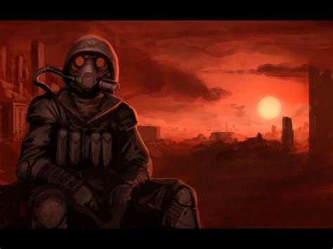 Gas Mask Soldier Wallpaper