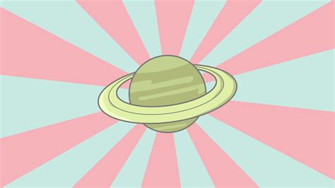 Animation of the planet Saturn with a rotating background 29474740 ...