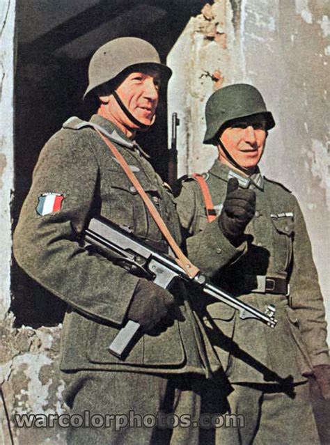 French Legion soldiers - World War 2 Color Photo