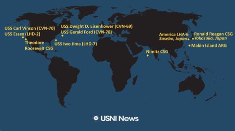 Us Aircraft Carrier Locations Map