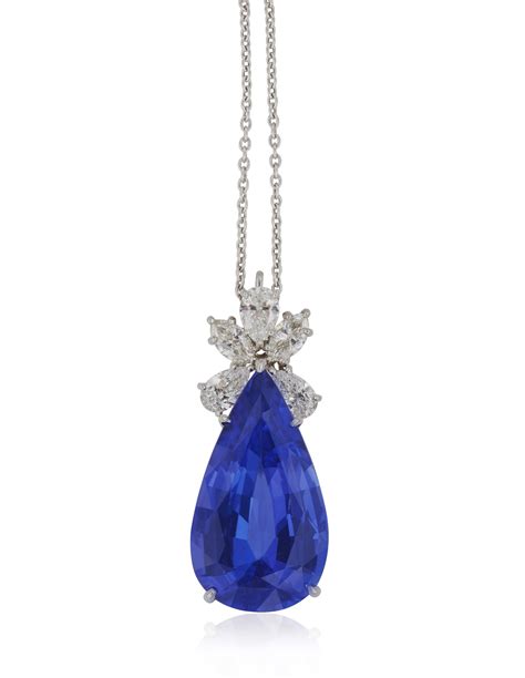 TANZANITE AND DIAMOND PENDANT NECKLACE, | Christie’s