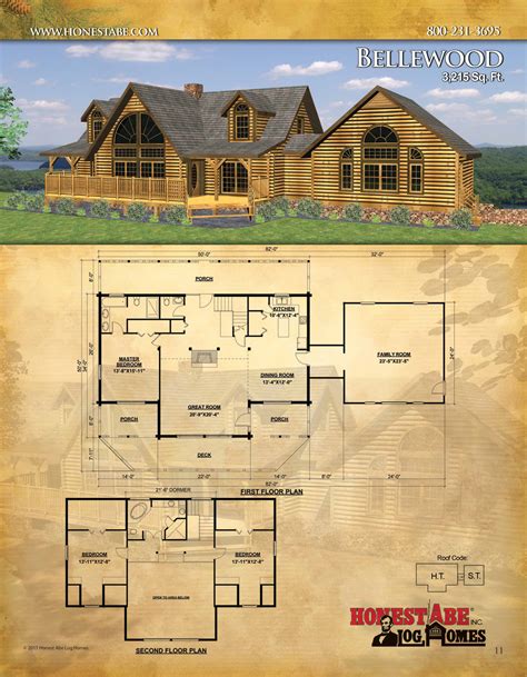 Browse Floor Plans for Our Custom Log Cabin Homes