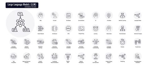 Language Model Icons. LLM Icons. NLP, Artificial Intelligence Icons. Machine Learning Icons ...