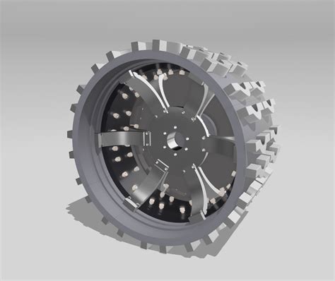 Mars Rover Wheel by SirZapsALot | Download free STL model | Printables.com