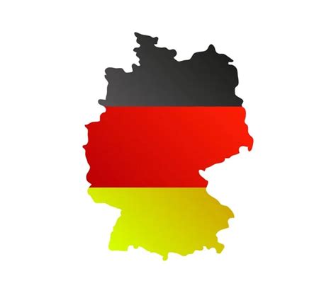 Germany map with flag — Stock Vector © frimerke #7571821