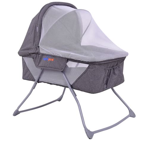 SafePlus Lightweight Baby Bassinet Rocking Bed Canopy Mosquito Net Carry Bag | Walmart Canada