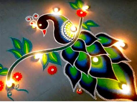 Diwali 2021 Rangoli Designs: 10 unique Rangoli designs made of rice flour - Times of India