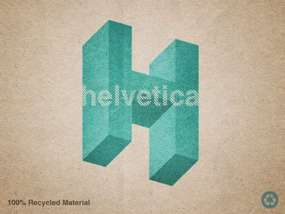 Helvetica Logo by Keenan Wells on Dribbble