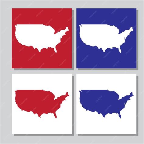 Premium Vector | USA map, united states map Flat illustration