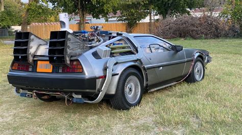 Delorean Time Machine Replica signed by "Doc Brown" Christopher Lloyd ...